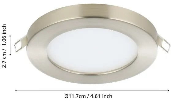 Eglo 900933 - LED zapustené stropné svietidlo FUEVA FLEX LED/5,5W/230V 3000K chróm