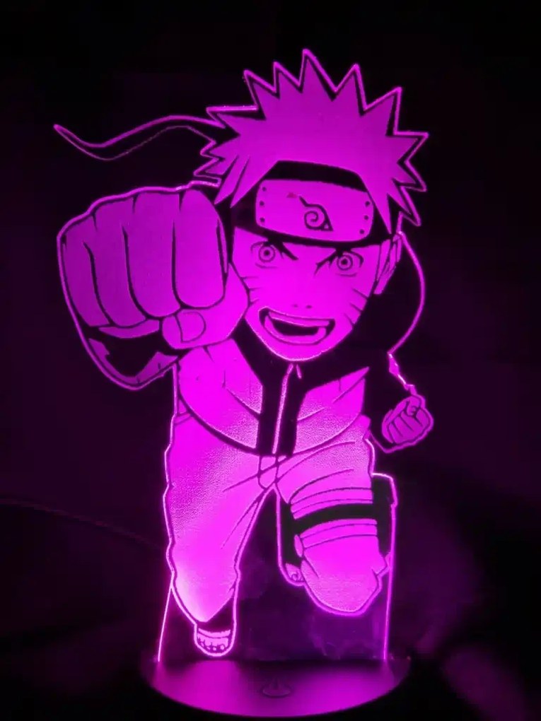 3Dmix 3DL-DRGB064 – 3D LED nočná lampa - Naruto (Dual RGB)