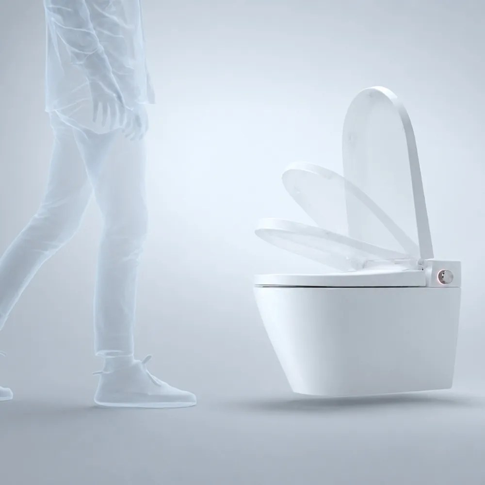 Mereo Mereo, WC s integrovaným elektronickým bidetom, RIMLESS, 592x380x430 mm, keramické, so sedátkom, MER-VSD110S2