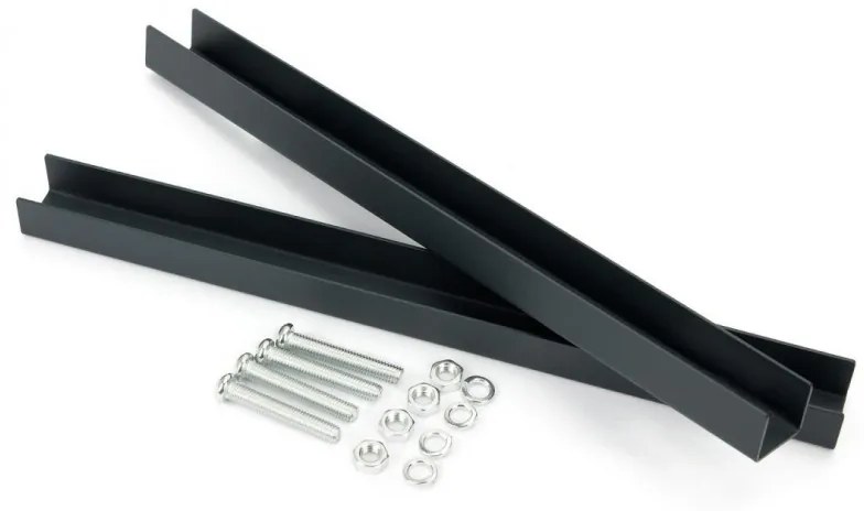 Montážny držiak na schránky 13 - 18cm čierny čierna