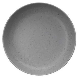 12-dielna jedálenská súprava, sivá/porcelán