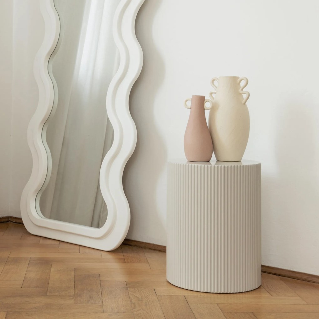 Odkládací stolek Ermanno 35 cm šedý/béžový