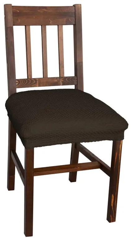 Multielastické poťahy CARLA hnedé stoličky 2 ks 40 x 40 cm