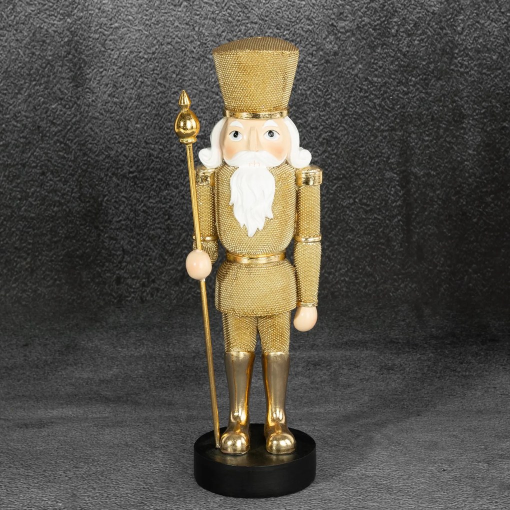 VIANOČNÁ SOŠKA NUTCRACKER 32CM ZLATÁ