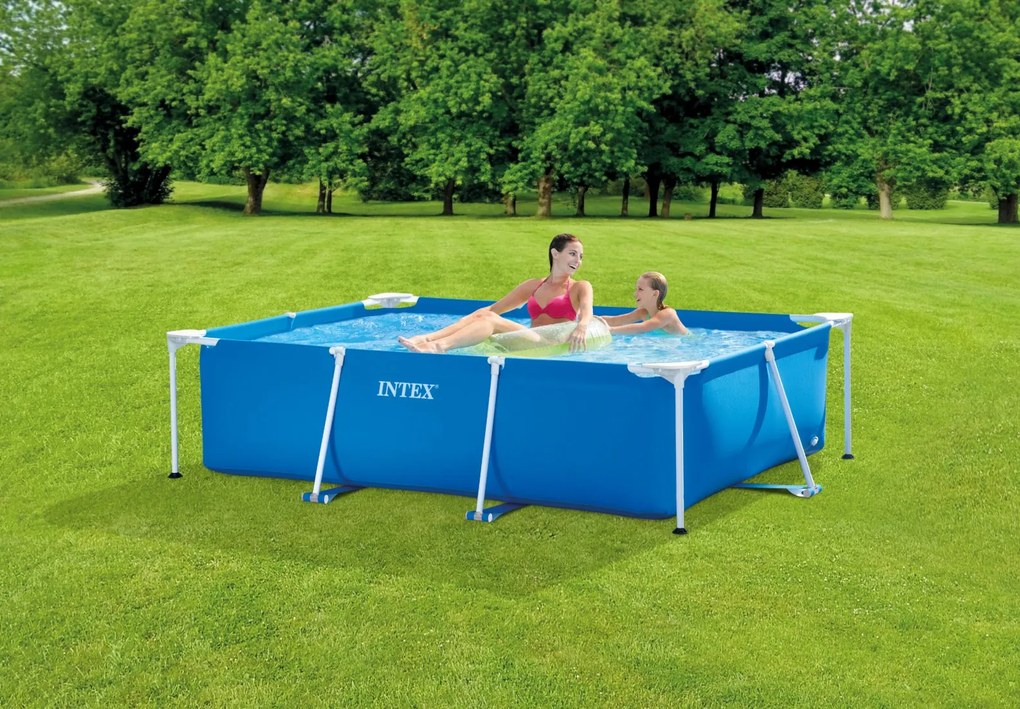 Intex Veľký rámový záhradný bazén obdĺžnikového tvaru, 2,6 x 1,6 m