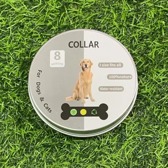 Antiparazitný obojok pre mačky a psy 62cm - mix farieb