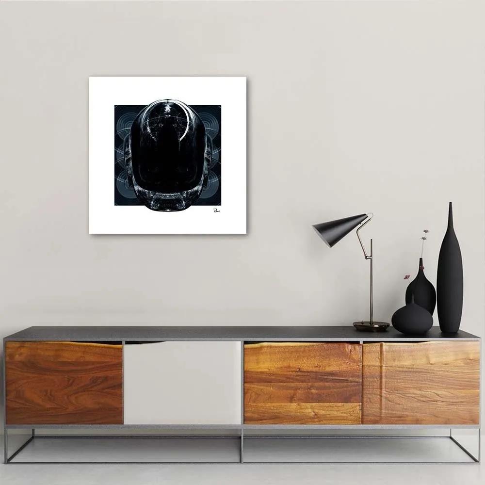 Gario Obraz na plátne Oceľová hlava robota - Rubiant Rozmery: 30 x 30 cm