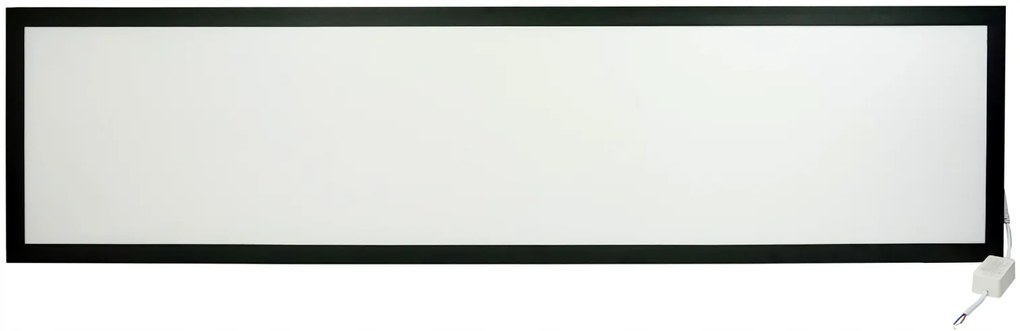 BERGE LED panel povrchový - 30x120 - 50W - čierny - neutrálny biely