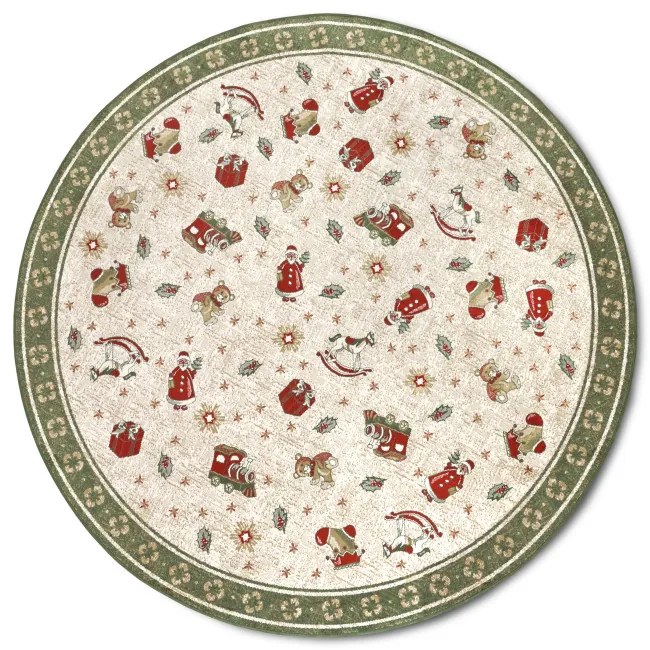 Koberec Toy's Delight Villeroy & Boch Shine zelený / viacfarebný kruh