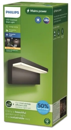 Philips - LED Vonkajšie nástenné svietidlo BUSTAN LED/3,8W/230V 2700K IP44
