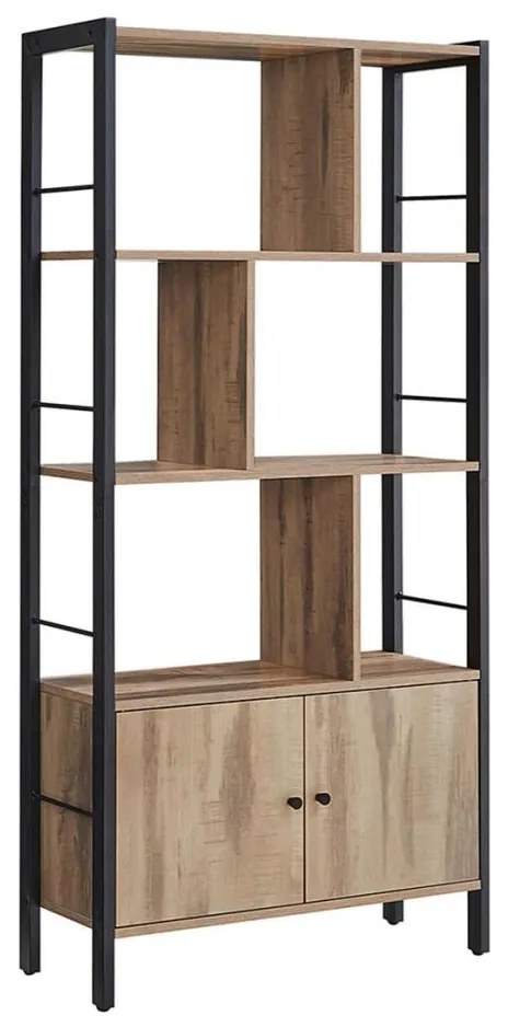 Knižnica NAVARO hnedá/čierna