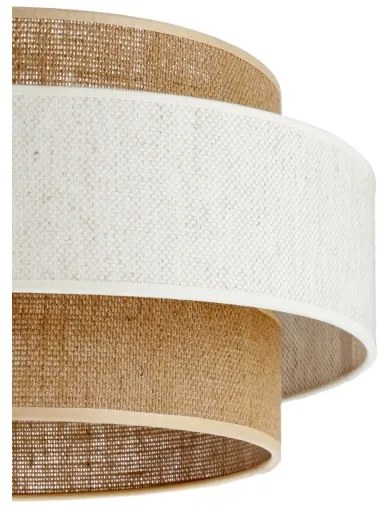 Závesné svietidlo BOHO na lanku 1xE27/60W/230V priemer 40 cm krémová/juta