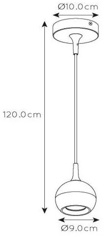 Lucide 09434/01/31 - Luster na lanku FAVORI 1xGU10/5W/230V biela