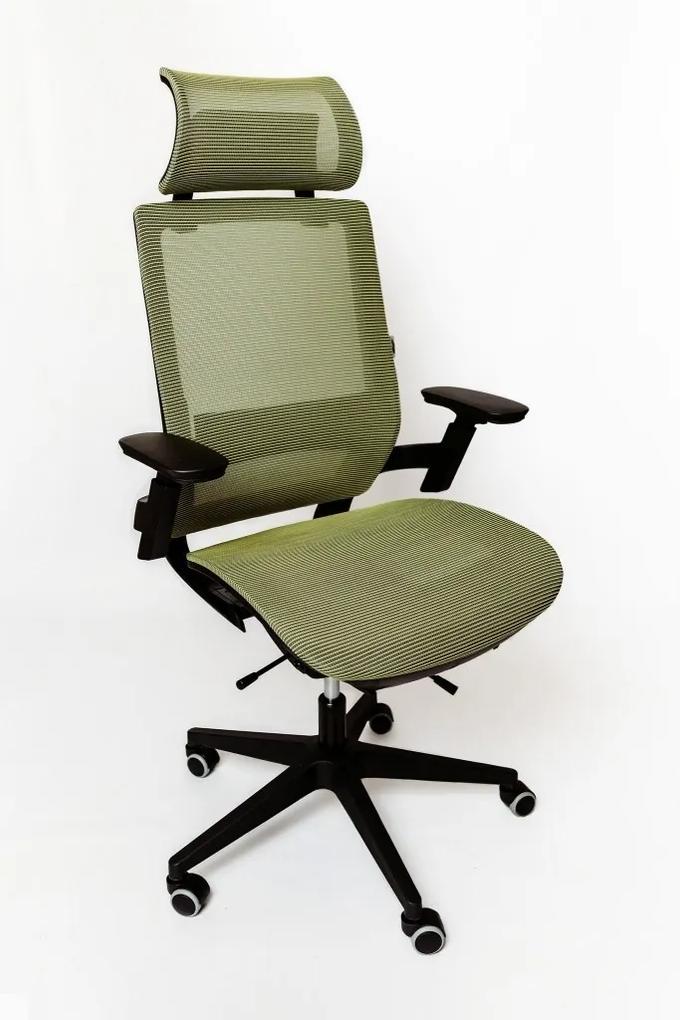 Spinergo OPTIMAL Spinergo - aktívna kancelárská stolička - olivová, plast + textil + kov