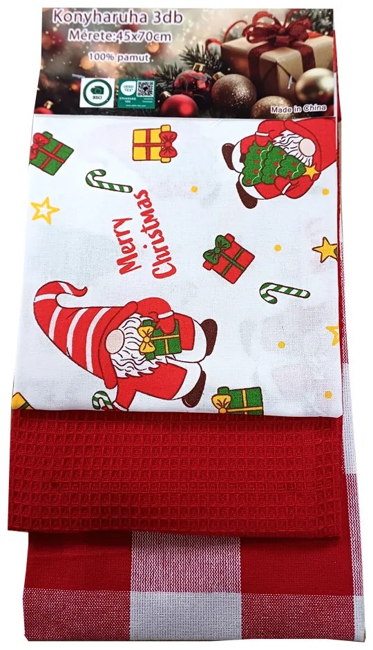 Bavlnené kuchynské utierky Noel 3ks