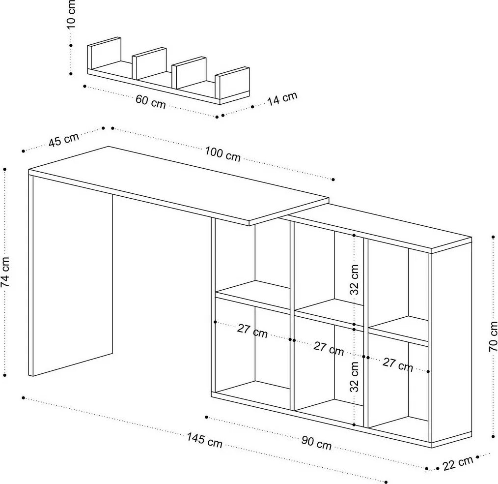 Pracovný stôl Jack White a Oak