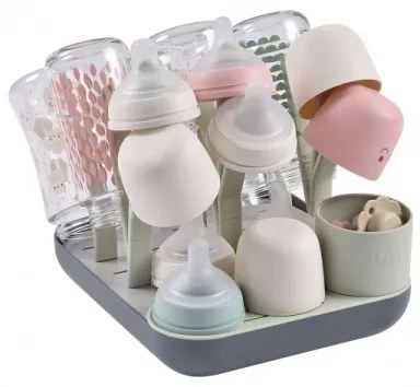 Beaba - Odkvapkávač na fľaše zelená/šedá