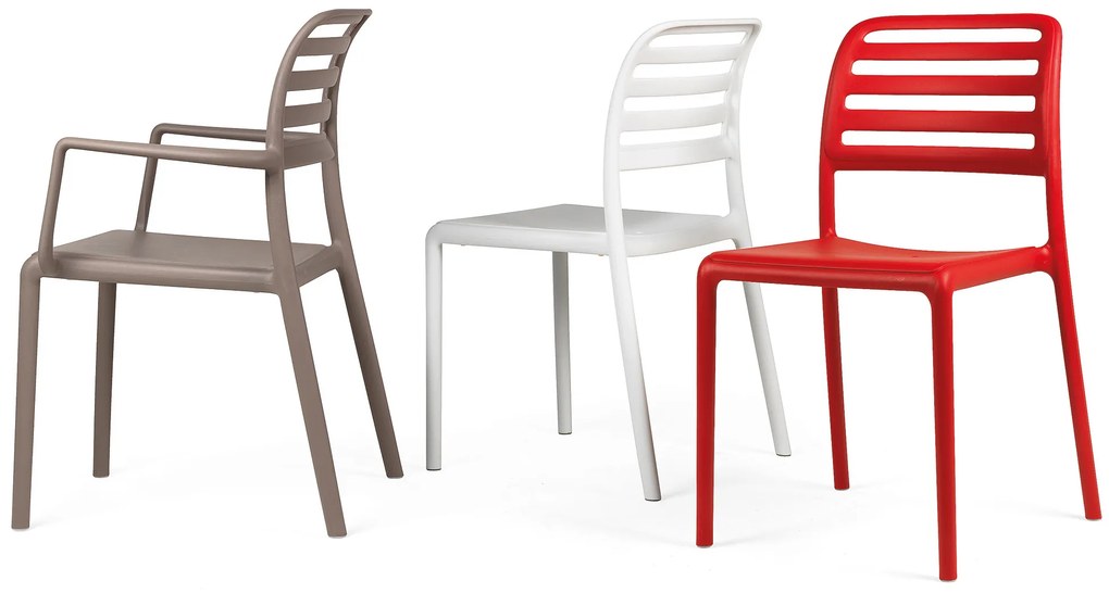 Stima Designové plastové kreslo COSTA Vyberte odtieň ->: Tortora - sivá