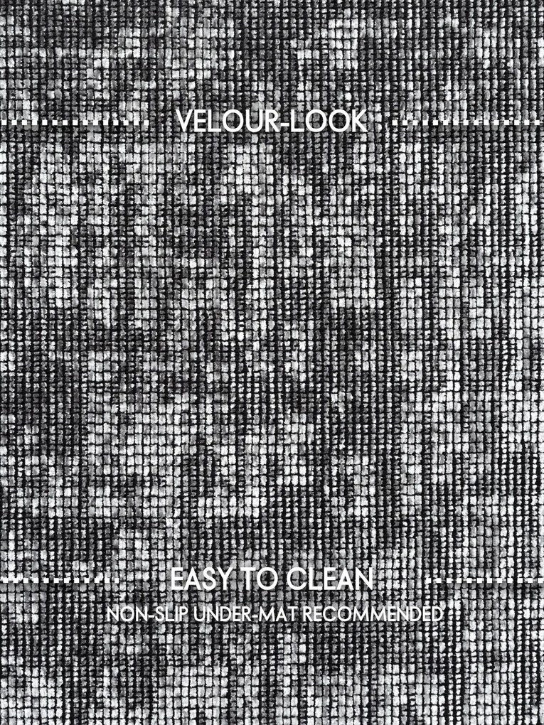 ELLE Decoration, Behúň Brilliance Prisma 106310 Silver Grey z kolekcie Elle, 80x250, šedá, obývacia izba