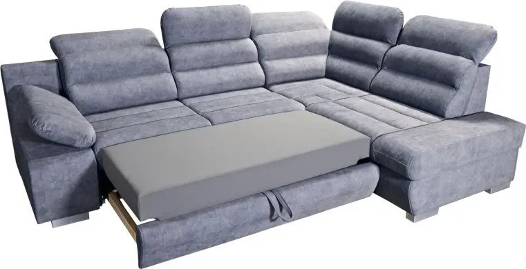 Sedacia súprava Denver, pravá, sivá (angel 6)