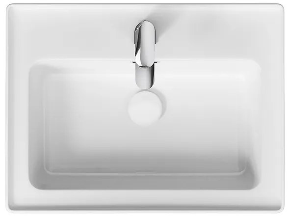 Cersanit Crea, závesná skrinka s umývadlom 60cm, set B109, šedá, S801-283
