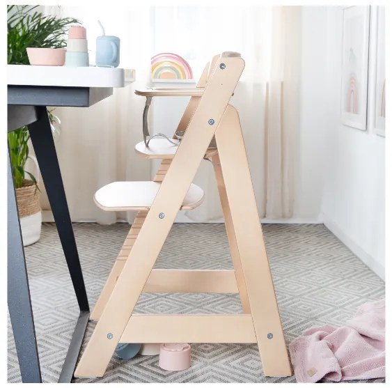 roba Detská drevená vysoká jedálenská stolička Sit Up (prírodná/flex) (100306933)