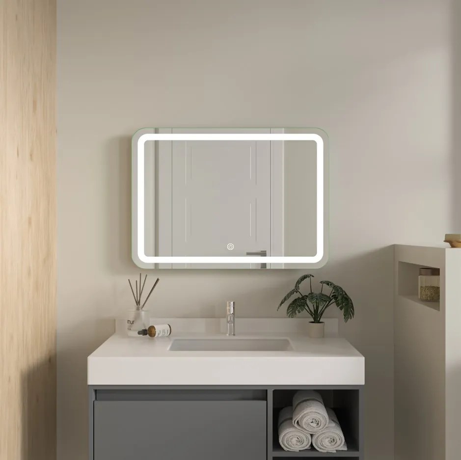 Erga Isabella, LED zrkadlo 70x50cm, 1840 lm, 6500K, predné/zadné osvetlenie, ERG-V01-129-7050-00