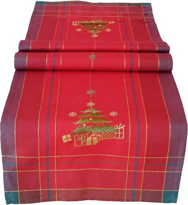Obrus Vianočný stromček 40 × 140 cm