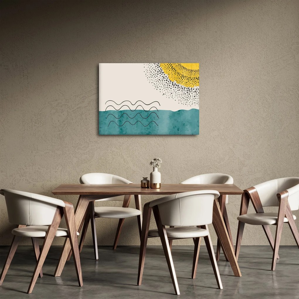 Obraz - Abstraktná maľba pláže N⁰1 (70x50 cm)