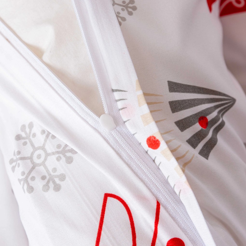 Obliečky z mikrovlákna JINGLE biele Rozmer obliečky: 70 x 90 cm | 140 x 200 cm