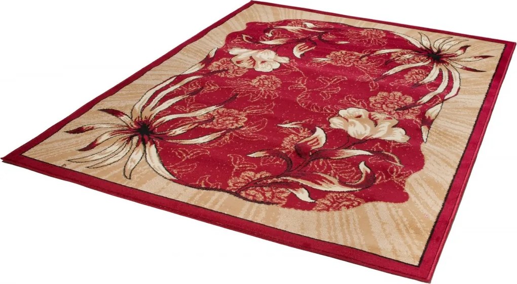 TA Koberec 4491A ČERVENÝ ATLAS PP Rozmer: 180x250 cm