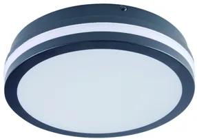 Stropné LED svietidlo Kanlux BENO 32945 18W NW-O-SE GR grafit se senzorom pohybu