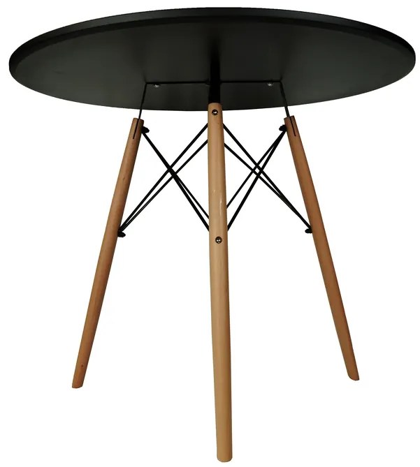 AKCIA Čierny jedálenský stôl OSLO 90x90 II. akosť