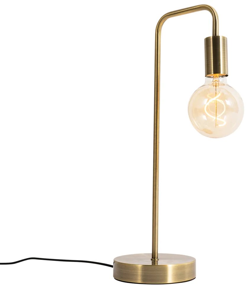 Moderná stolná lampa bronzová - Facil