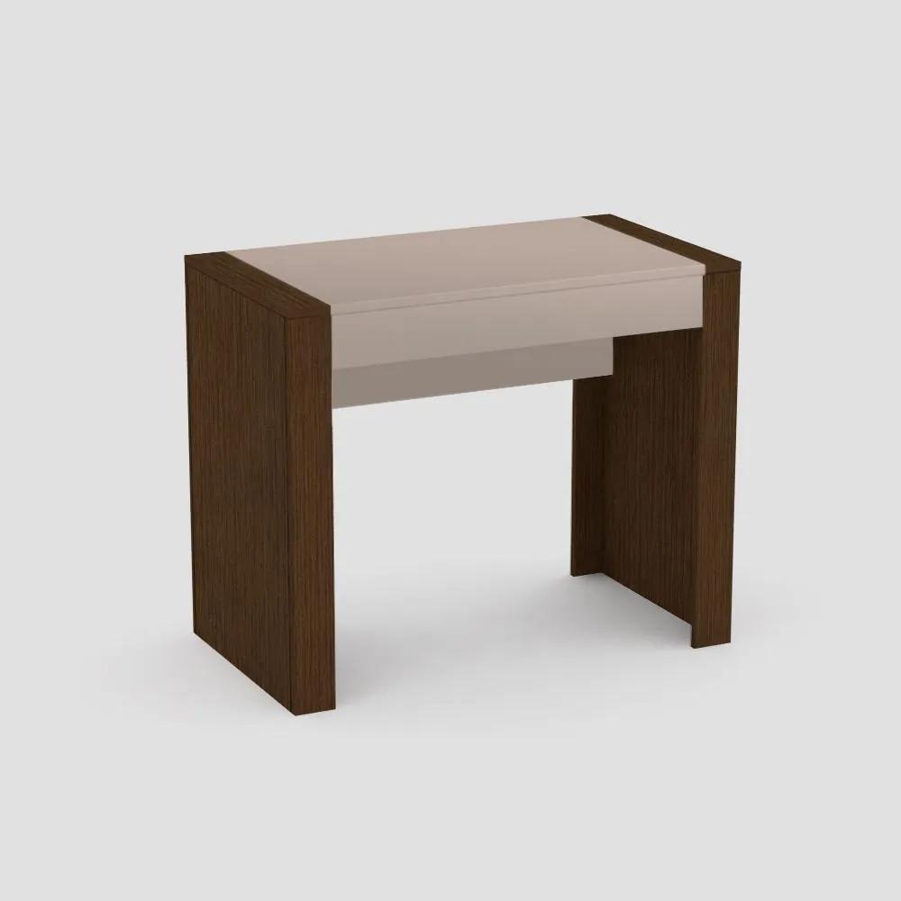 PC stôl, REA JAMIE-CAP, 1x zásuvka, dub vicenza
