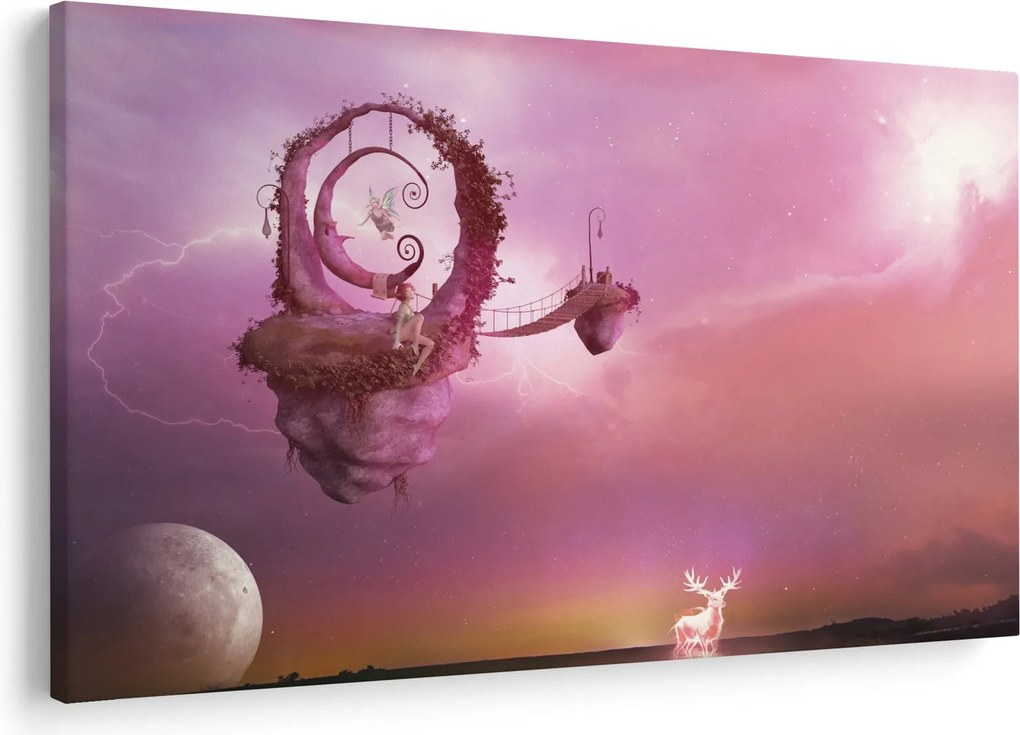 Obraz - Víla na plávajúcom ostrove (90x60 cm)