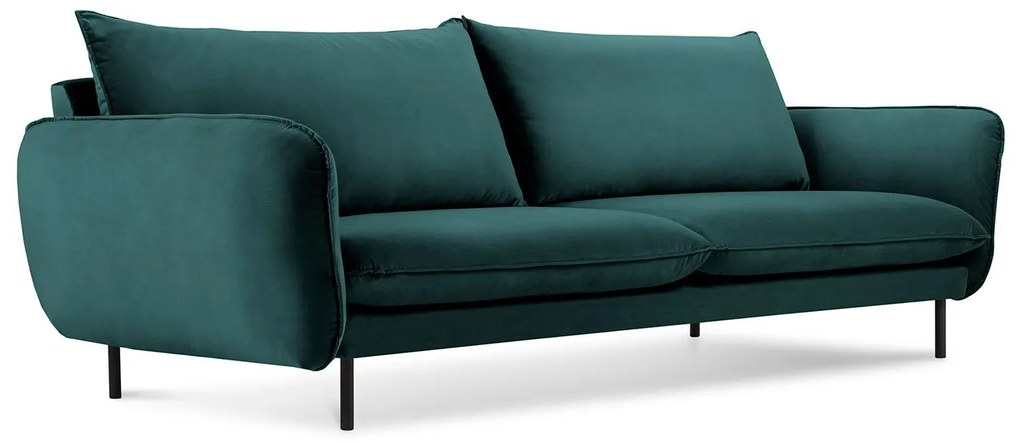 Zamatová trojmiestna pohovka Vienna 200 × 92 × 95 cm