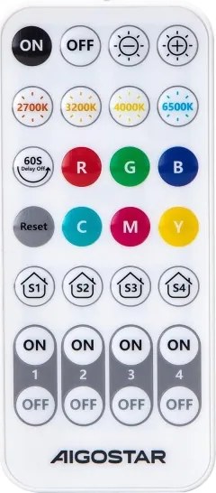 SADA 6x LED RGBW stmievateľná žiarovka MESH GU10/6,5W/230V 2700-6500K - Aigostar