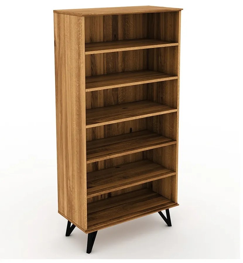 Knižnica z dubového dreva 91x185 cm Golo - The Beds