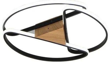 LED Stmievateľné stropné svietidlo LED/75W/230V 3000-6500K hnedá/čierna + DO