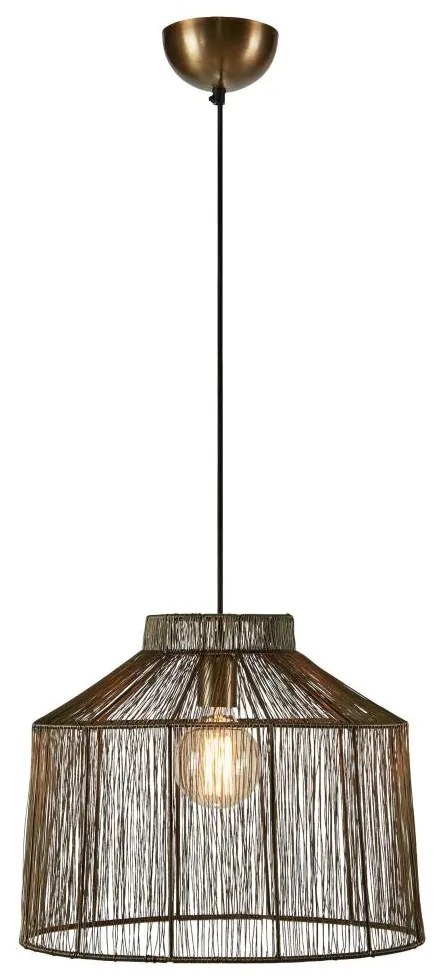 Markslöjd 108667 - Luster na lanku CAPANNA 1xE27/40W/230V mosadz