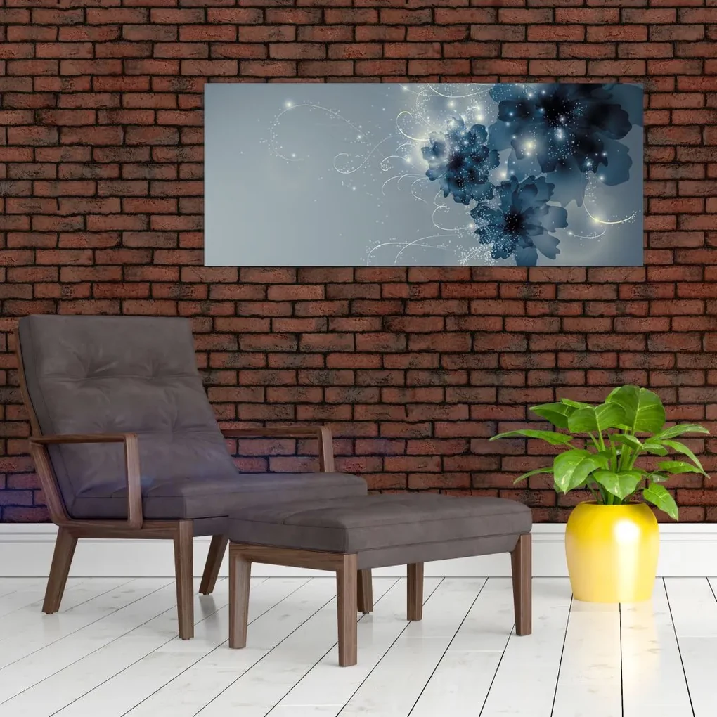 Obraz - Nežné kvety (120x50 cm)