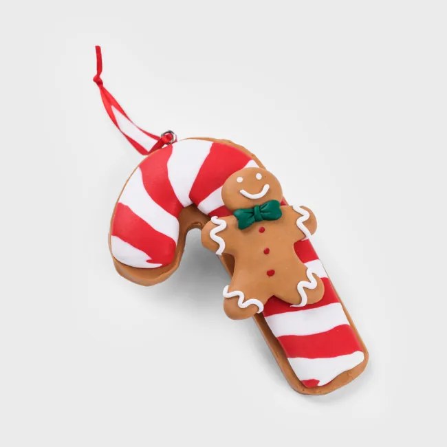 Vianočná ozdoba LIZZY lízatko s perníčkom 711428