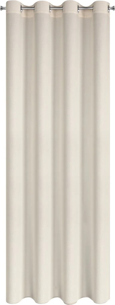 ZÁVES NA KRÚŽKOCH ADELINA 140X250 CM KRÉMOVÁ