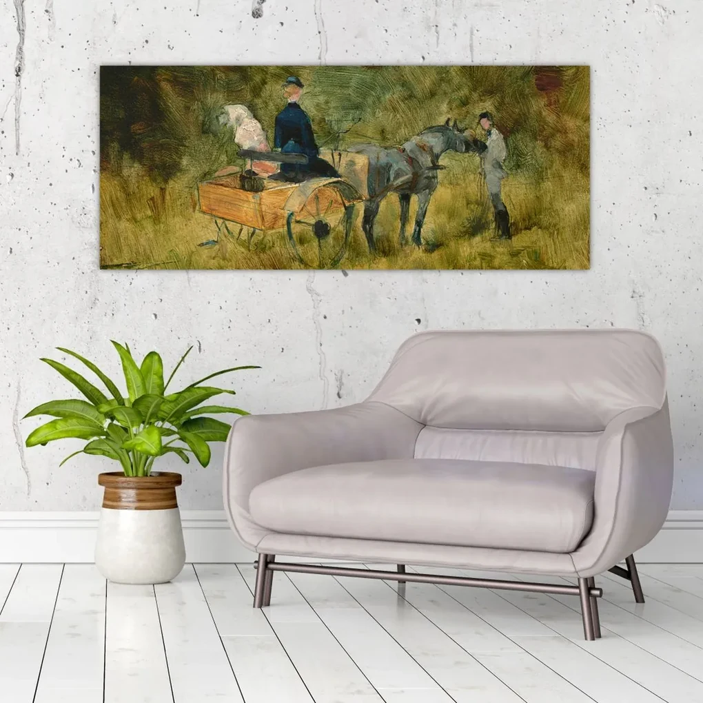 Obraz - Henri de Toulouse-Lautrec, The Trap, reprodukcia (120x50 cm)