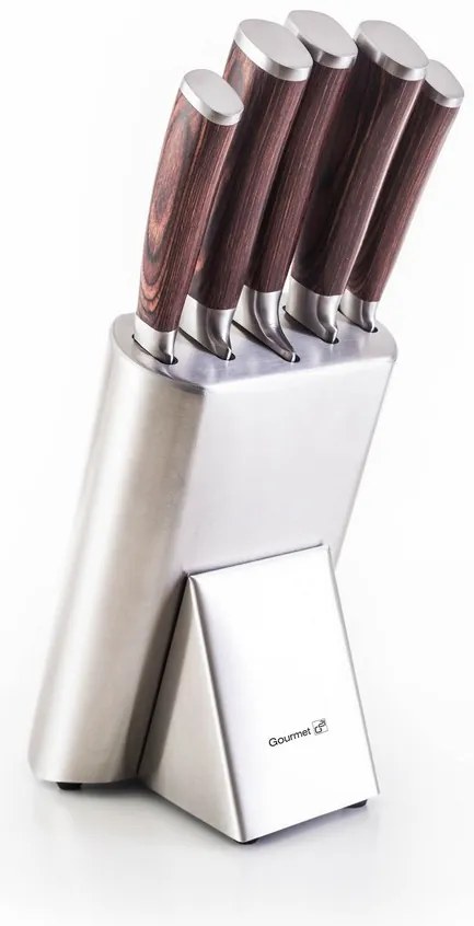 Sada nožov G21 Gourmet Steely 5 ks + nerez blok 60022164