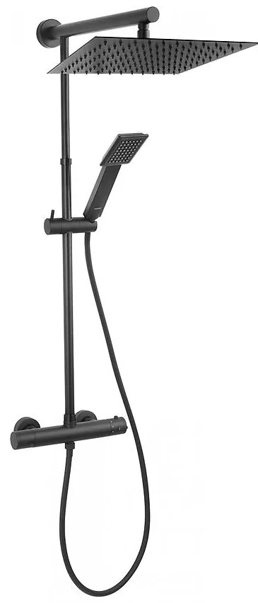 Stĺp s termostatom Trevi Square Black