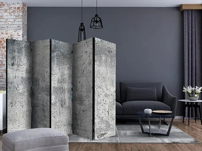 Paraván - Fresh Concrete II [Room Dividers] Veľkosť: 225x172, Verzia: Obojstranný