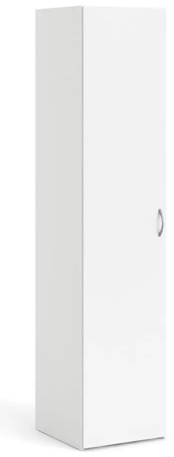 Biela šatníková skriňa 39x175 cm Space – Tvilum