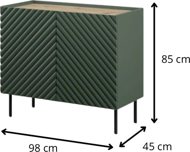 Komoda ONDA 2D zelená